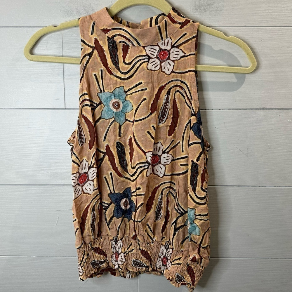 Christian Siriano | NWOT Sleeveless Floral Shirt Size XS